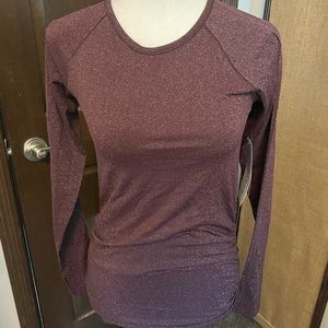 Women’s Athleta sparkle speed light top M NWT